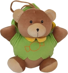 Orsetto di peluche per bambini con carillon BABY MIX – verde
