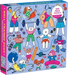 Mudpuppy puzzle cani che si allenano 500 pezzi