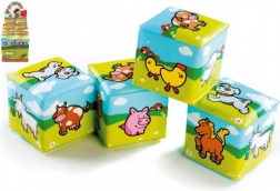 Cubo mordicchiabile in schiuma I miei primi animaletti 7 × 7 cm