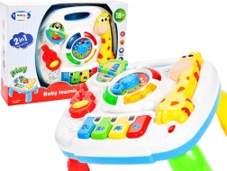 Tavolino educativo giraffa con organetti