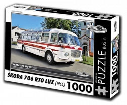 Puzzle Retro-auto Škoda 706 RTO LUX autobus 1000 pezzi