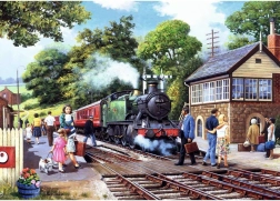 Puzzle Ravensburger Fermata del treno in campagna 1000 pezzi