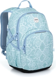 Zaino studentesco in pelle di serpente Topgal Yoko