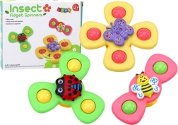 Giocattolo sensoriale con ventosa ape coccinella e farfalla