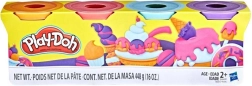 Play-Doh 4 vasetti di pasta da modellare – set A – Sweet