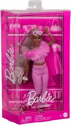 barbie deluxe style – completo peloso rosa