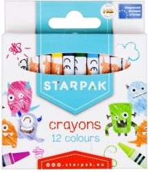 Set di pastelli a cera 12 colori