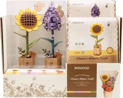 RoboTime supporto con fiori Girasole e Lillà