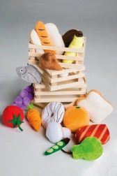 Set di alimenti Roba per negozio e cucina per bambini, 20 pezzi