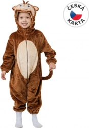 Costume di carnevale scimmietta per bambini, taglia 92-104 cm