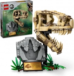 lego jurassic world 76964 – teschio di tirannosauro da esposizione