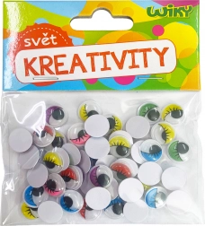 Occhi mobili colorati 12 mm