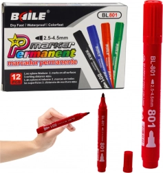 pennarello indelebile impermeabile rosso 2,5–4,5 mm