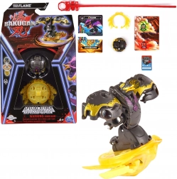 Bakugan Special Attack Flame set con figurina rotante e carte