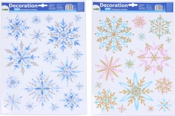 Decorazione per finestra Fiocchi di neve 41 × 29 cm