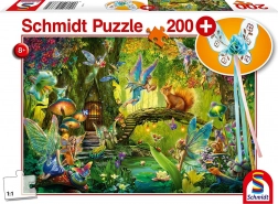 Puzzle Schmidt Fate nel bosco 200 pezzi con regalo bacchetta fatata