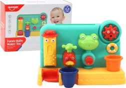 Giocattolo da bagno per bambini: fontana con ranocchia e mulino