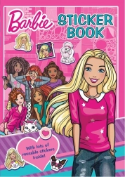 Libro di adesivi con disegni da colorare Barbie