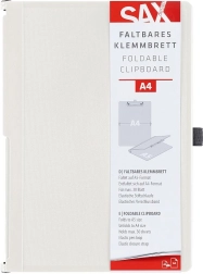 Cartellina portablocco SAX richiudibile con clip A4, color crema