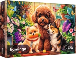 Puzzle Trefl Flamingo by Trefl 600 pezzi Cani nell’aranceto