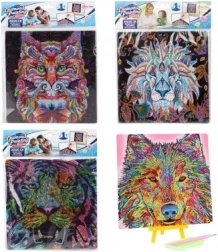 Pittura di diamanti Animali su cartone 20x20 cm