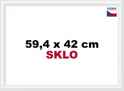 Cornice in plastica per puzzle A2 bianca