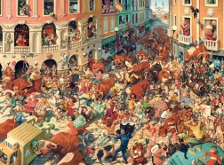 Puzzle 3000 pezzi Corsa dei tori a Pamplona