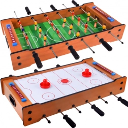 Gioco da tavolo 2 in 1 – calcetto e air hockey