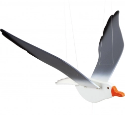 Decorazione in legno gabbiano appeso