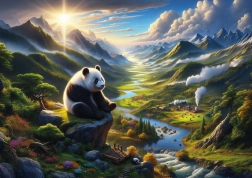 Puzzle Rifugio per Panda 500 pezzi