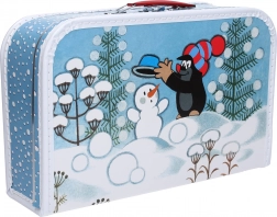 Valigia per bambini Talpa e pupazzo di neve 35 cm