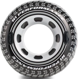 Ciambella gonfiabile a forma di pneumatico con maniglie 114 cm