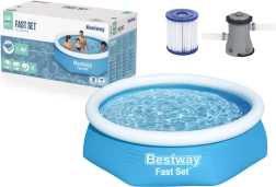 Piscina gonfiabile BESTWAY Fast Set 244 × 61 cm con filtrazione