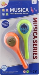 Maracas per bambini con animaletti, 2 pezzi