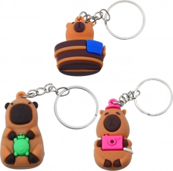 Portachiavi Capibara in silicone