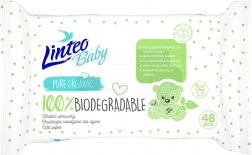 Salviettine umidificate per bambini Linteo Baby 100% biodegradabili 48 pz