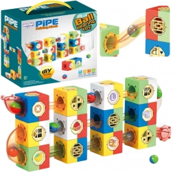 woopie 3d set da costruzione pista per biglie per bambini