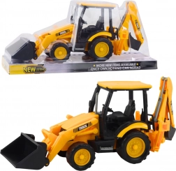 Escavatore da costruzione con due benne – giallo