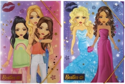 Cartelle scolastiche con elastico ribaltabile A4 Besties