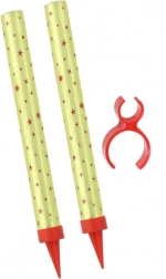 Fontana per feste dorata con supporto per bottiglia