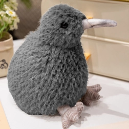Uccello kiwi di peluche grigio 21 cm