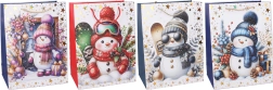 Borsa regalo natalizia M 26 × 32 × 10 cm - 1 pezzo