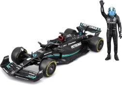 bburago 1:24 formula 1 mercedes-amg f1 w14 e 2023 george russell con figurina