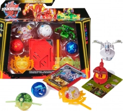 Bakugan Battle Pack con spinner e figure Bruiser, Dragonoid, Hammerhead e Nillious
