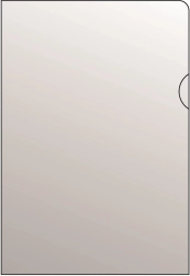 Custodia trasparente per documenti A5 a L in PVC 120 micron