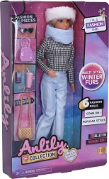 Bambola modella con accessori 29 cm