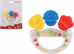Sonaglio e massaggiagengive in plastica e silicone per neonati