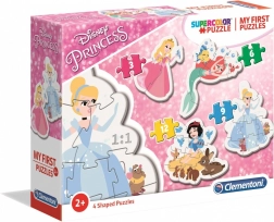 I miei primi puzzle Disney Principesse 4 in 1 (3, 6, 9, 12 pezzi) – Clementoni