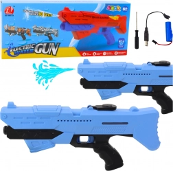 Pistola ad acqua elettrica blu con portata 10 m