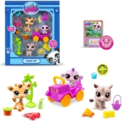 Littlest Pet Shop set safari con 3 animaletti